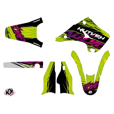 Kit Deco Moto Cross Eraser Kawasaki 125 KX Vert