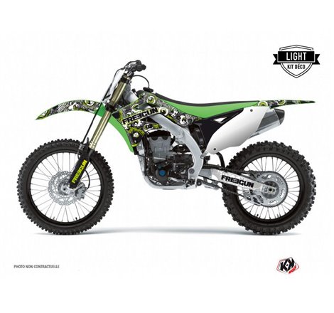 Kit Deco Moto Cross Freegun Eyed Kawasaki 125 KX Vert LIGHT