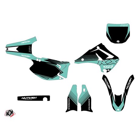 Kit Deco Moto Cross Claw Kawasaki 125 KX Turquoise