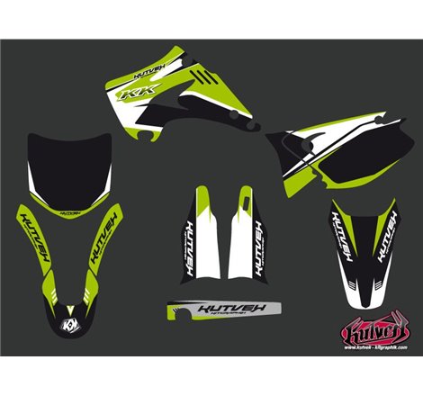 Kit Deco Moto Cross Chrono Kawasaki 125 KX Noir