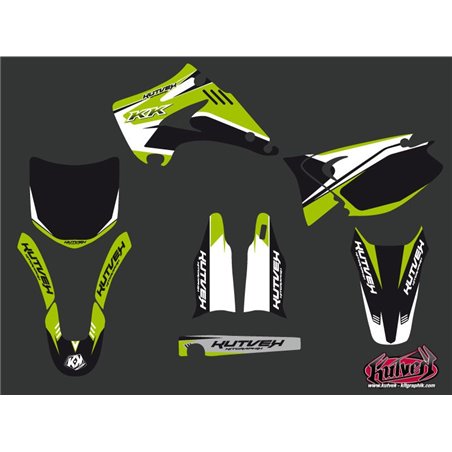 Kit Deco Moto Cross Chrono Kawasaki 125 KX Noir