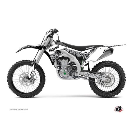 Kit Deco Moto Cross Predator Kawasaki 250 KX Blanc LIGHT