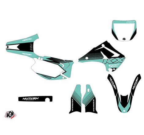 Kit Deco Moto Cross Claw Kawasaki 250 KX Turquoise