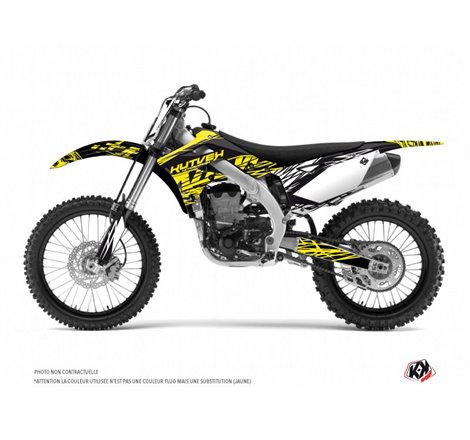 Kit Deco Moto Cross Eraser Fluo Kawasaki 250 KX Jaune LIGHT