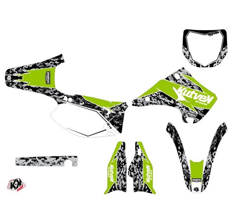 Kit Deco Moto Cross Predator Kawasaki 250 KX Vert LIGHT