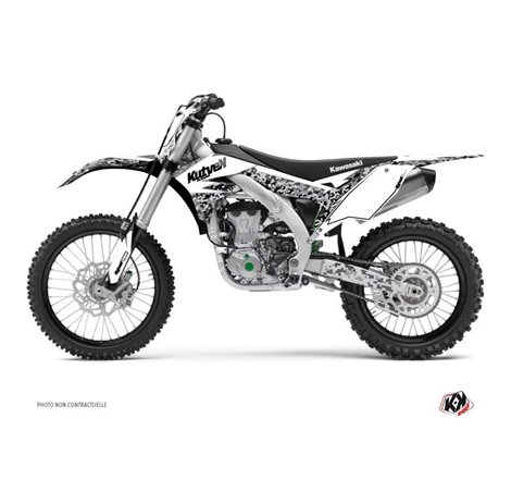 Kit Deco Moto Cross Predator Kawasaki 250 KX Blanc LIGHT