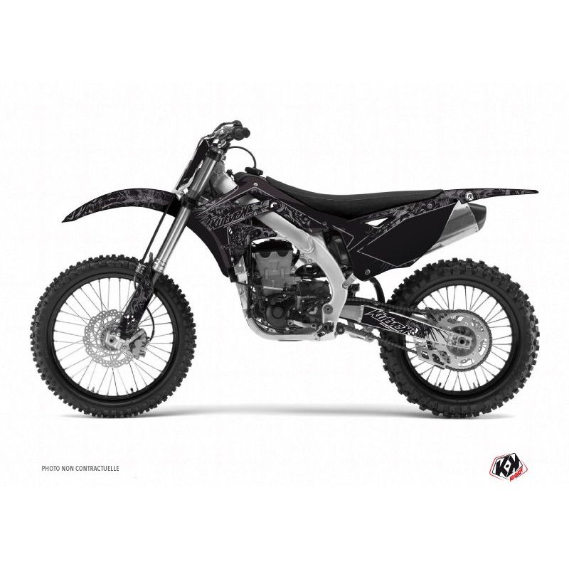 Kit Deco Moto Cross Zombies Dark Kawasaki 250 KX Noir LIGHT