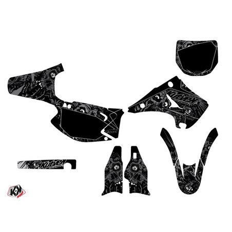 Kit Deco Moto Cross Zombies Dark Kawasaki 250 KX Noir LIGHT