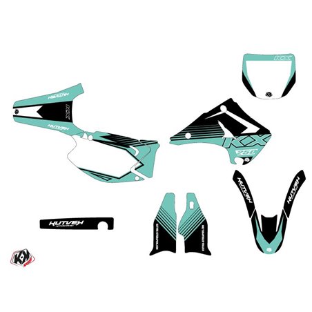 Kit Deco Moto Cross Claw Kawasaki 250 KX Turquoise