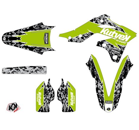 Kit Deco Moto Cross Predator Kawasaki 250 KXF Vert