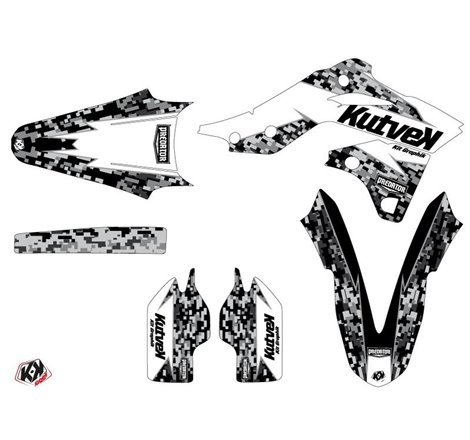 Kit Deco Moto Cross Predator Kawasaki 250 KXF Blanc