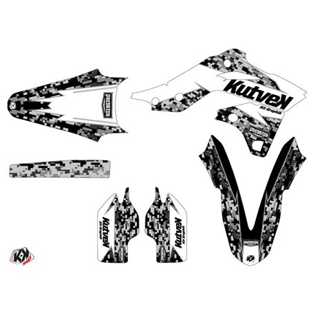 Kit Deco Moto Cross Predator Kawasaki 250 KXF Blanc