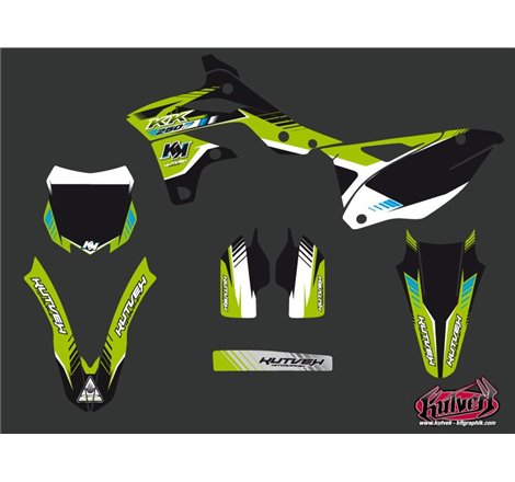 Kit Deco Moto Cross Pulsar Kawasaki 250 KXF Noir