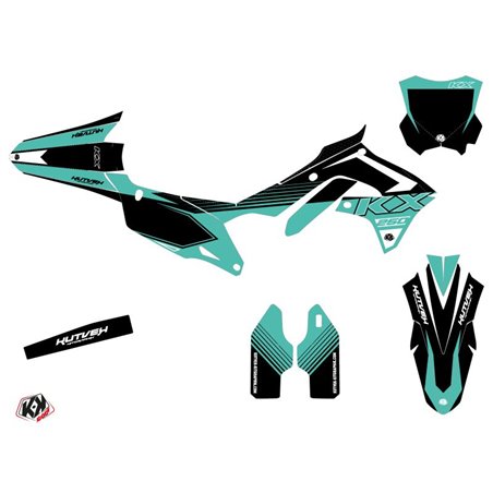 Kit Deco Moto Cross Claw Kawasaki 250 KXF Turquoise