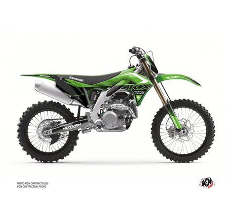 Kit Deco Moto Cross Claw Kawasaki 250 KXF Vert