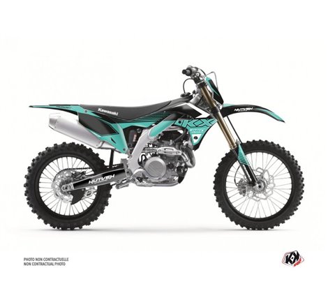 Kit Deco Moto Cross Claw Kawasaki 250 KXF Turquoise