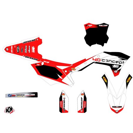Kit Deco Moto Cross Replica BOS Kawasaki 250 KXF