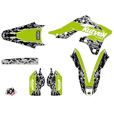 Kit Deco Moto Cross Predator Kawasaki 250 KXF Vert