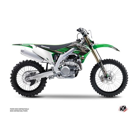 Kit Deco Moto Cross Impact Kawasaki 450 KXF Vert