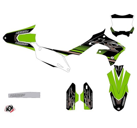 Kit Deco Moto Cross Impact Kawasaki 450 KXF Vert