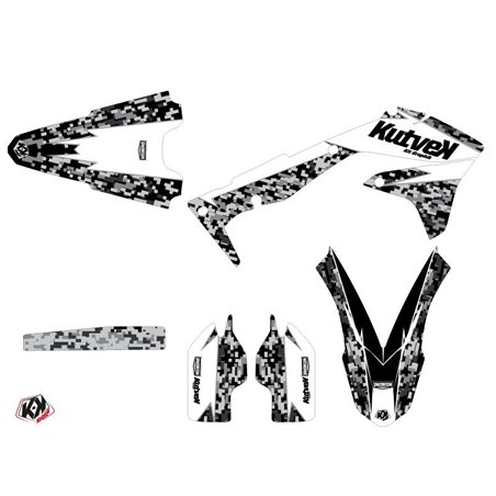 Kit Deco Moto Cross Predator Kawasaki 450 KXF Blanc