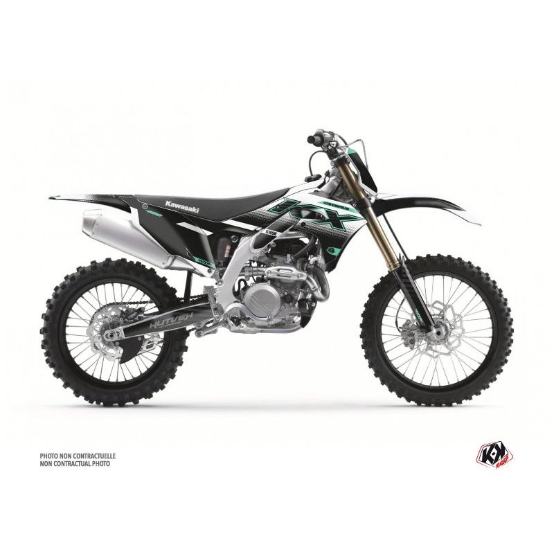 Kit Deco Moto Cross Live Kawasaki 450 KXF Turquoise