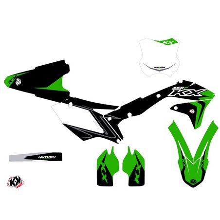 Kit Deco Moto Cross Halftone Kawasaki 450 KXF Noir Vert