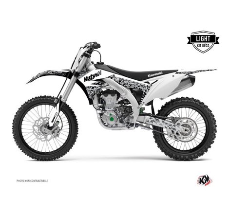 Kit Deco Moto Cross Predator Kawasaki 450 KXF Blanc