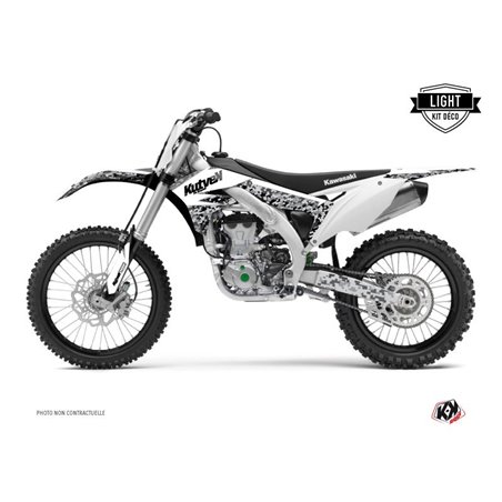 Kit Deco Moto Cross Predator Kawasaki 450 KXF Blanc