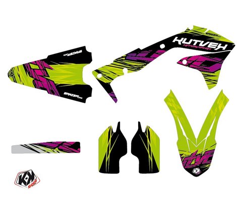 Kit Deco Moto Cross Eraser Kawasaki 450 KXF Vert