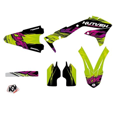 Kit Deco Moto Cross Eraser Kawasaki 450 KXF Vert