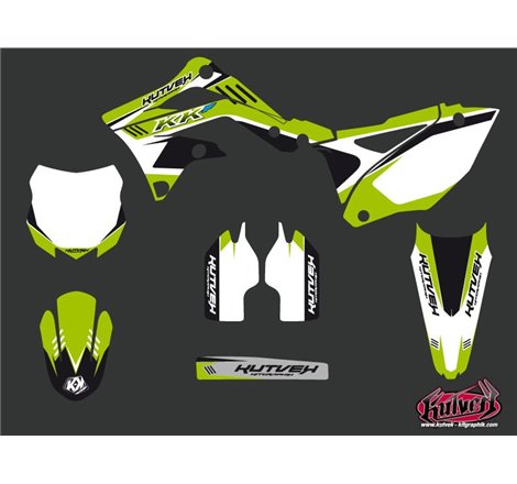 Kit Deco Moto Cross Chrono Kawasaki 450 KXF Noir