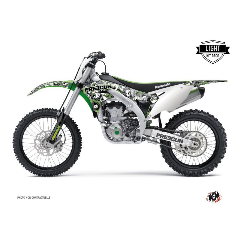 Kit Deco Moto Cross Freegun Eyed Kawasaki 450 KXF Vert