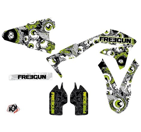 Kit Deco Moto Cross Freegun Eyed Kawasaki 450 KXF Vert