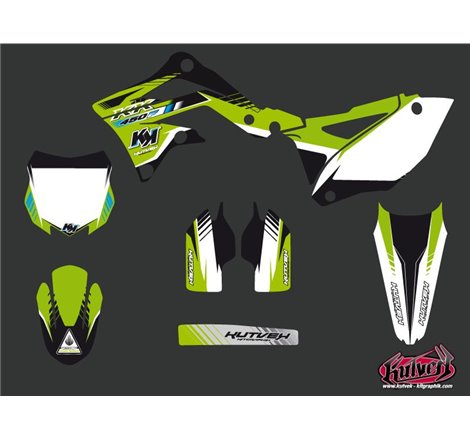 Kit Deco Moto Cross Pulsar Kawasaki 450 KXF Noir