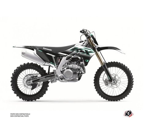 Kit Deco Moto Cross Live Kawasaki 450 KXF Turquoise