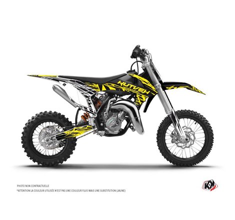Kit Deco Moto Cross Eraser Fluo KTM 50 SX Jaune