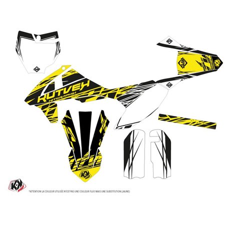 Kit Deco Moto Cross Eraser Fluo KTM 50 SX Jaune