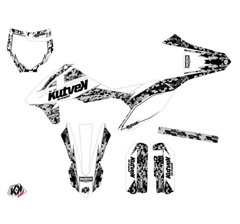 Kit Deco Moto Cross Predator KTM 50 SX Blanc