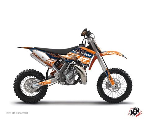 Kit Deco Moto Cross Eraser KTM 50 SX Bleu Orange