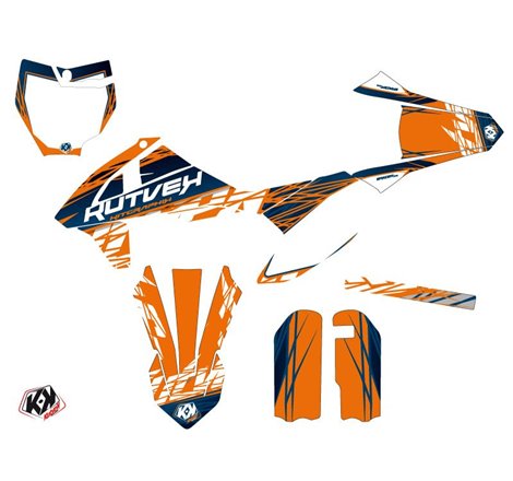 Kit Deco Moto Cross Eraser KTM 50 SX Bleu Orange