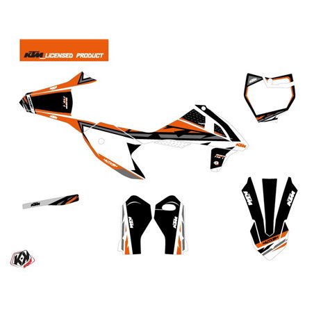 Kit Deco Moto Cross Rift KTM 50 SX Noir Orange