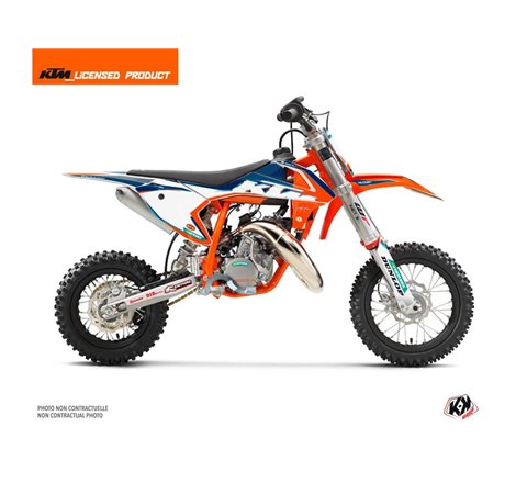 Kit Deco Moto Cross Origin-K22 KTM 50 SX Bleu