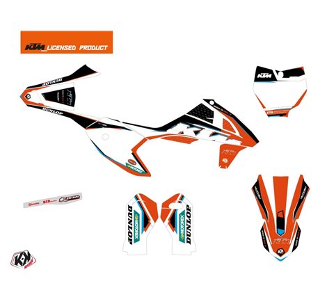 Kit Deco Moto Cross Origin-K22 KTM 50 SX Noir