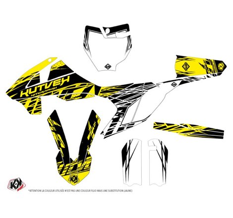 Kit Deco Moto Cross Eraser Fluo KTM 65 SX Jaune