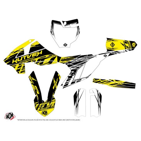 Kit Deco Moto Cross Eraser Fluo KTM 65 SX Jaune