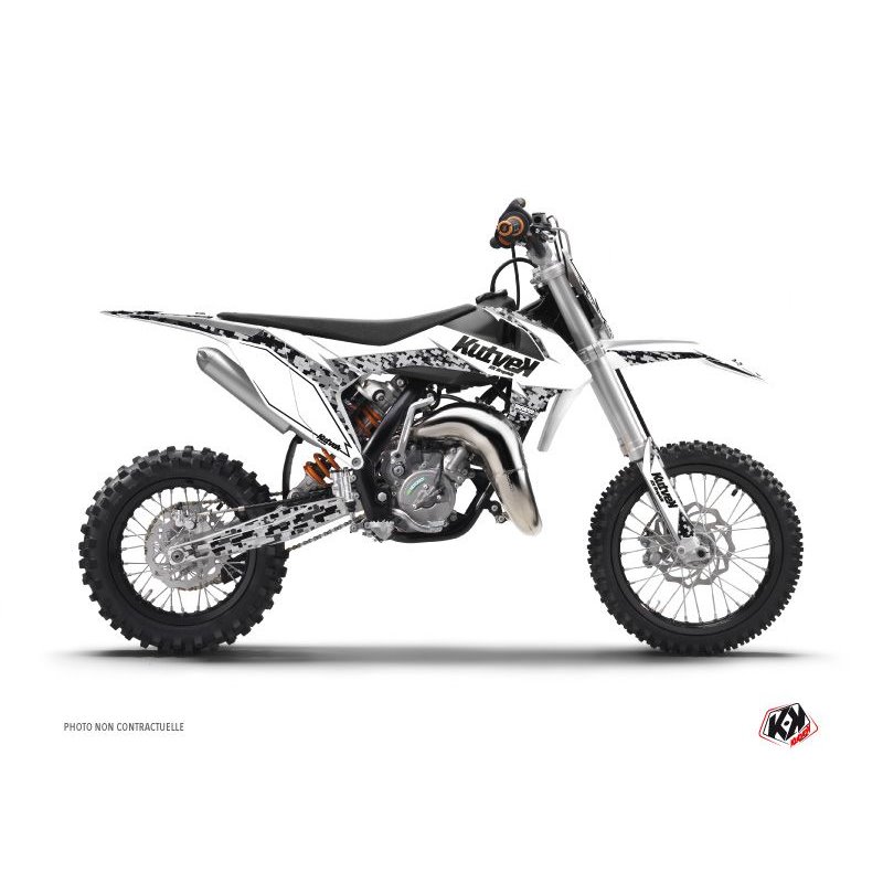 Kit Deco Moto Cross Predator KTM 65 SX Blanc