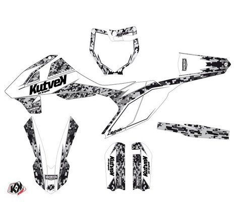 Kit Deco Moto Cross Predator KTM 65 SX Blanc