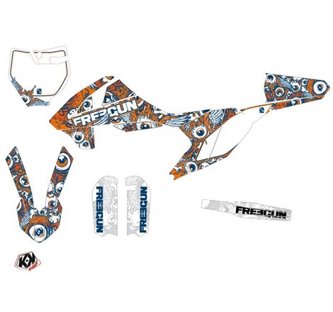Kit Deco Moto Cross Freegun Eyed KTM 65 SX Orange