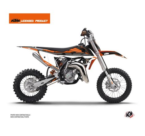 Kit Deco Moto Cross Rift KTM 65 SX Noir Orange